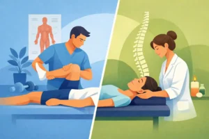 Différence physiothérapeute et ostéopathe